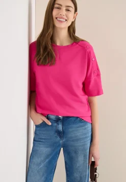 Shirt met knoopdetail