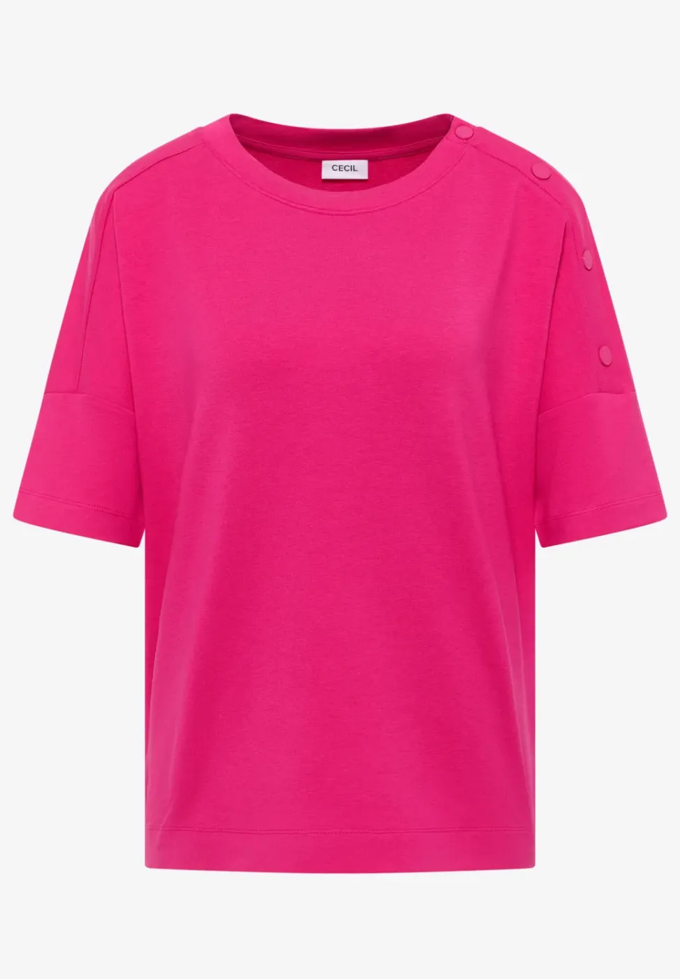 Shirt met knoopdetail