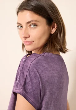 Shirt met knoopdetail