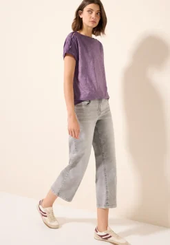 Shirt met knoopdetail