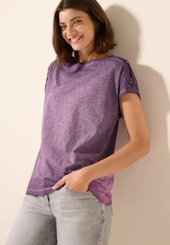 Shirt met knoopdetail