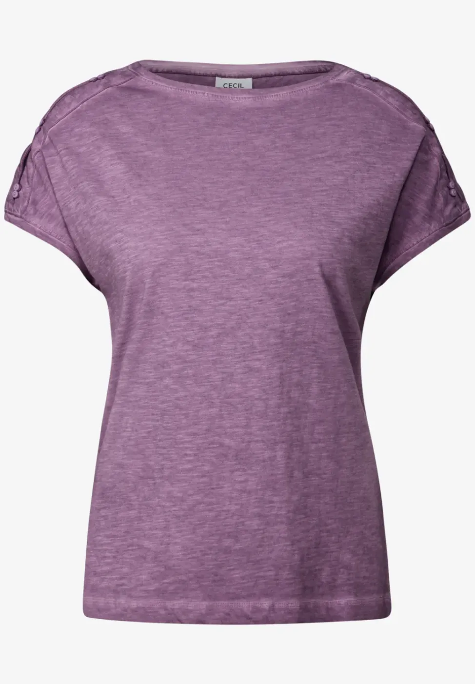 Shirt met knoopdetail