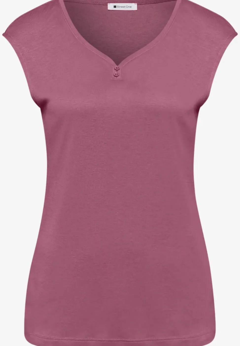 Shirt met knoopdetail