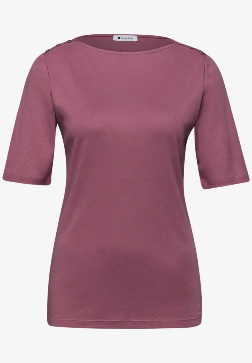 Shirt met knoopdetail