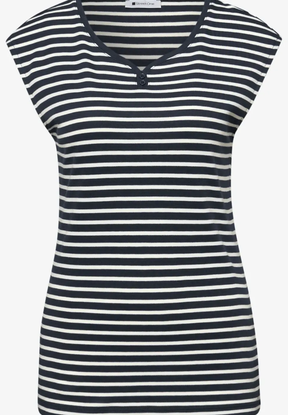 Shirt met knoopdetail
