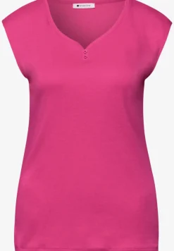 Shirt met knoopdetail
