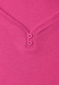 Shirt met knoopdetail