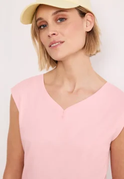 Shirt met knoopdetail