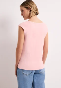 Shirt met knoopdetail