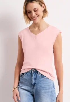 Shirt met knoopdetail