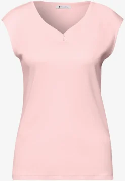 Shirt met knoopdetail