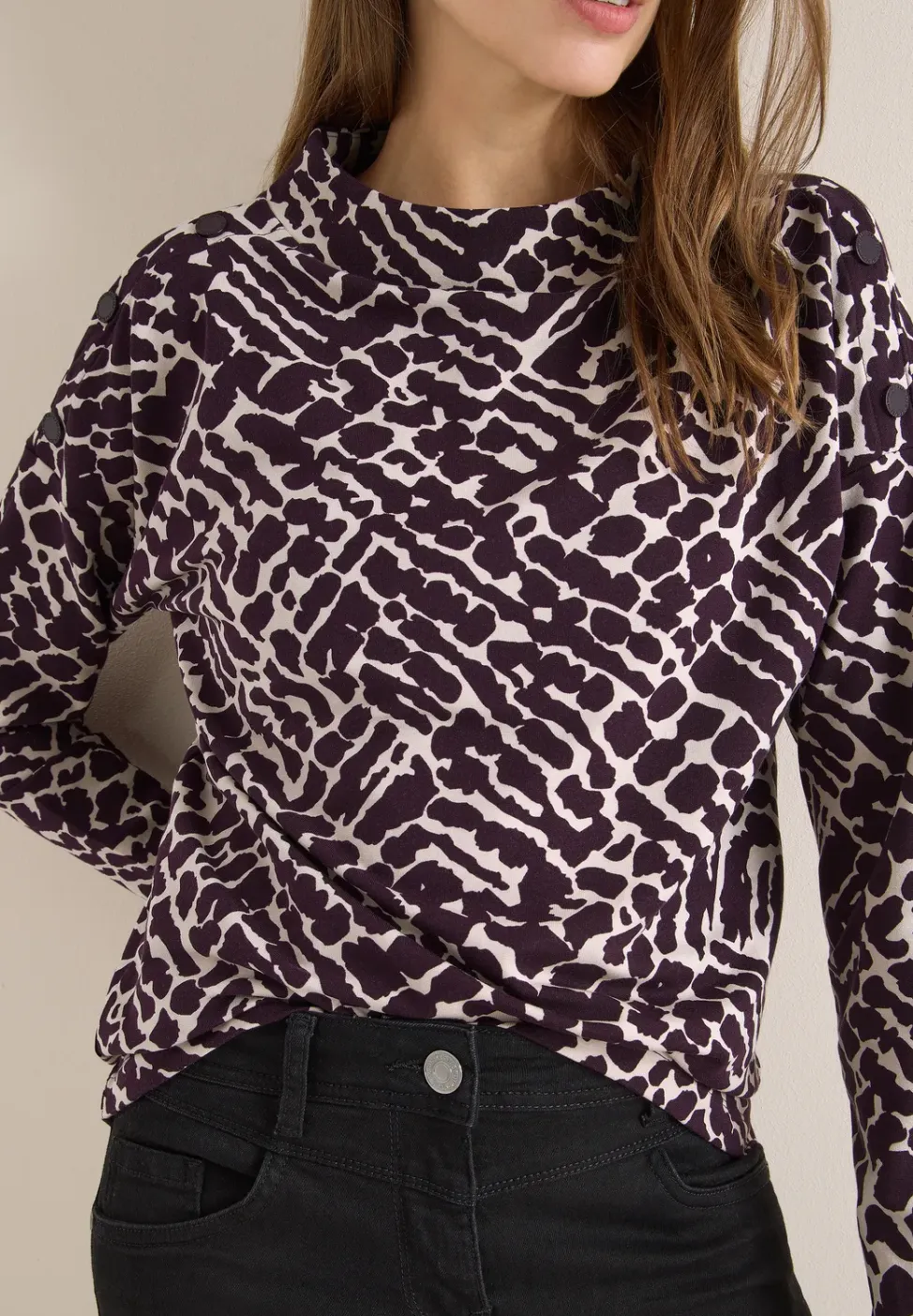 Shirt met knoopdetails
