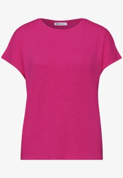 Shirt met korte mouwen en boothals