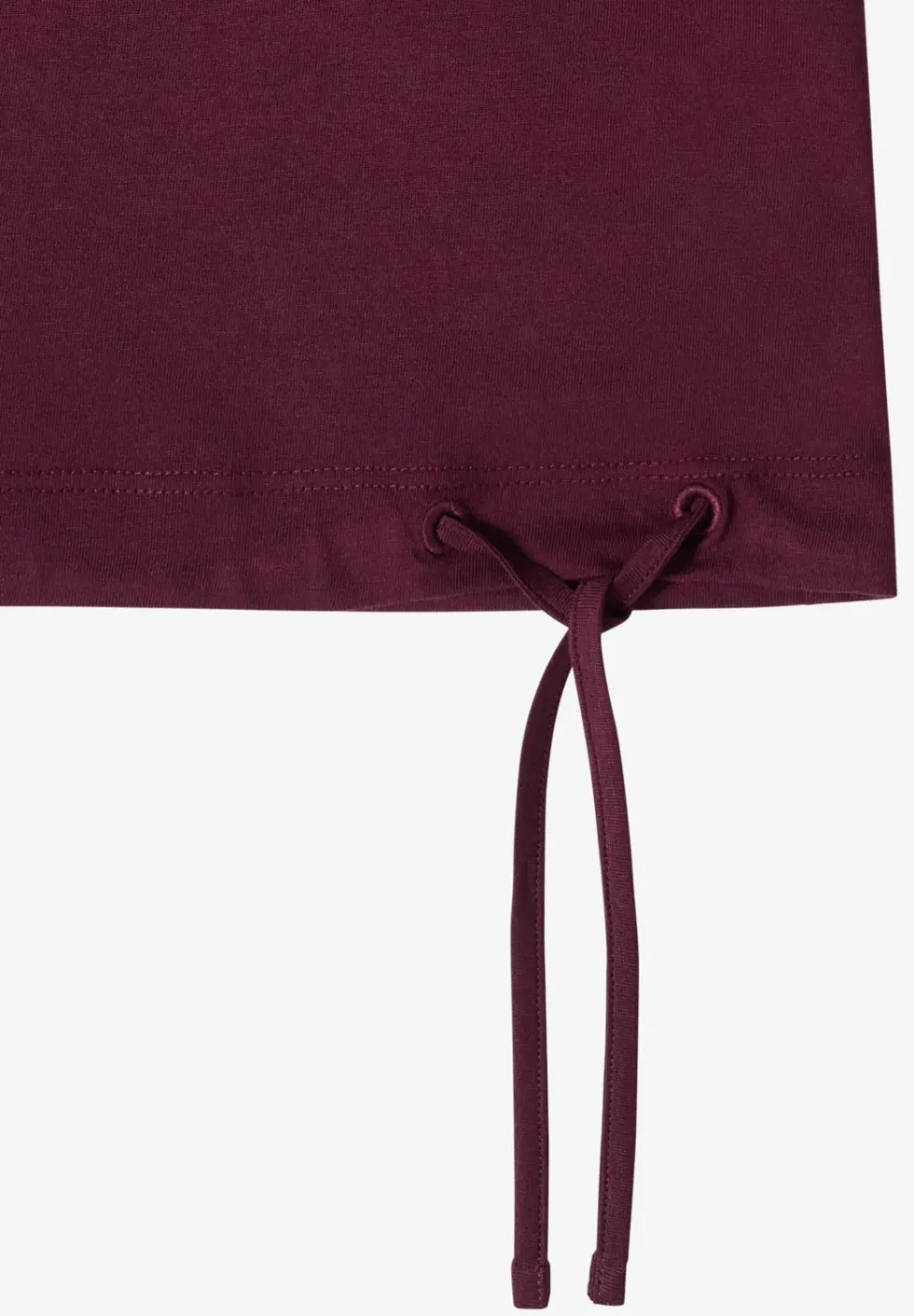 Shirt met korte mouwen en rimpels