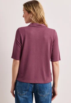 Shirt met korte mouwen en knoopsluiting