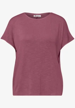 Shirt met korte mouwen en boothals