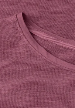 Shirt met korte mouwen en boothals