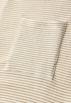 Shirt met korte mouwen en gestructureerde strepen