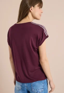 Shirt met korte mouwen en banddetail