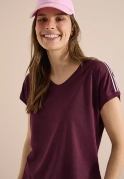 Shirt met korte mouwen en banddetail