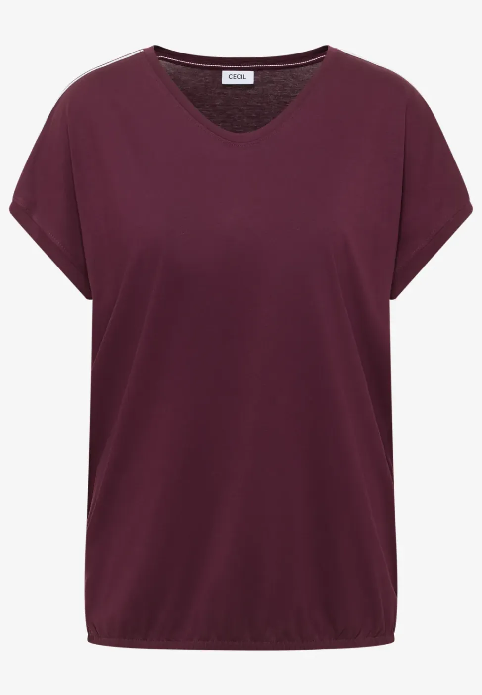 Shirt met korte mouwen en banddetail