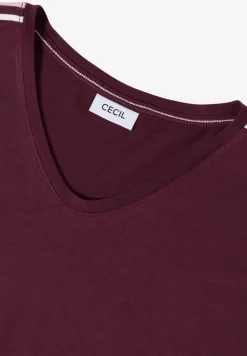 Shirt met korte mouwen en banddetail