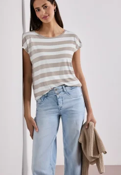 Shirt met korte mouwen, ronde hals en print