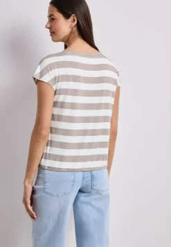 Shirt met korte mouwen, ronde hals en print