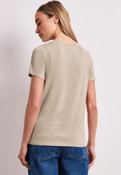 Shirt met korte mouwen, ronde hals en print