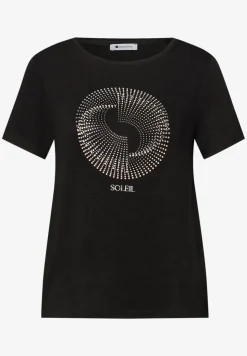Shirt met korte mouwen, ronde hals en print