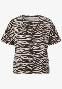 Shirt met korte mouwen, ronde hals en print