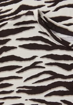 Shirt met korte mouwen, ronde hals en print