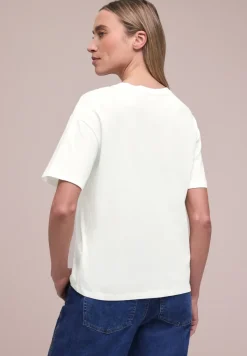 Shirt met korte mouwen, ronde hals en print