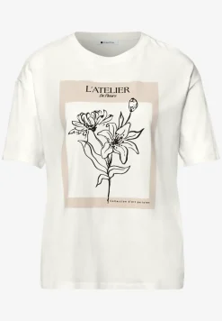 Shirt met korte mouwen, ronde hals en print