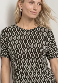 Shirt met korte mouwen, ronde hals en print