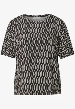 Shirt met korte mouwen, ronde hals en print