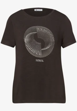 Shirt met korte mouwen, ronde hals en print