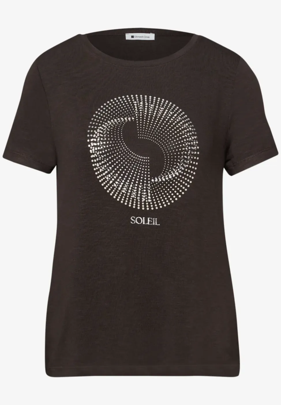 Shirt met korte mouwen, ronde hals en print