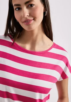 Shirt met korte mouwen, ronde hals en print