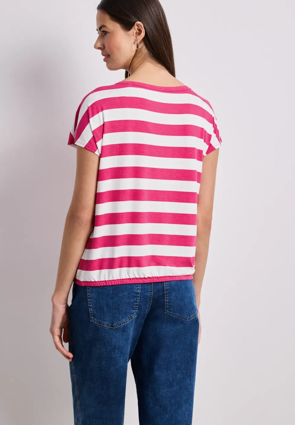 Shirt met korte mouwen, ronde hals en print