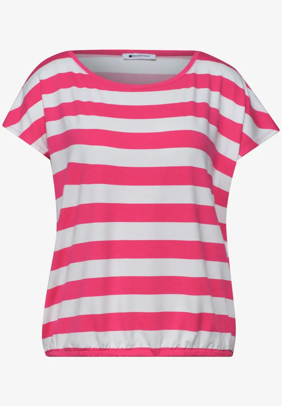 Shirt met korte mouwen, ronde hals en print