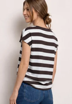Shirt met korte mouwen, ronde hals en print