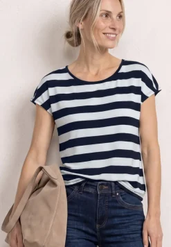 Shirt met korte mouwen, ronde hals en print