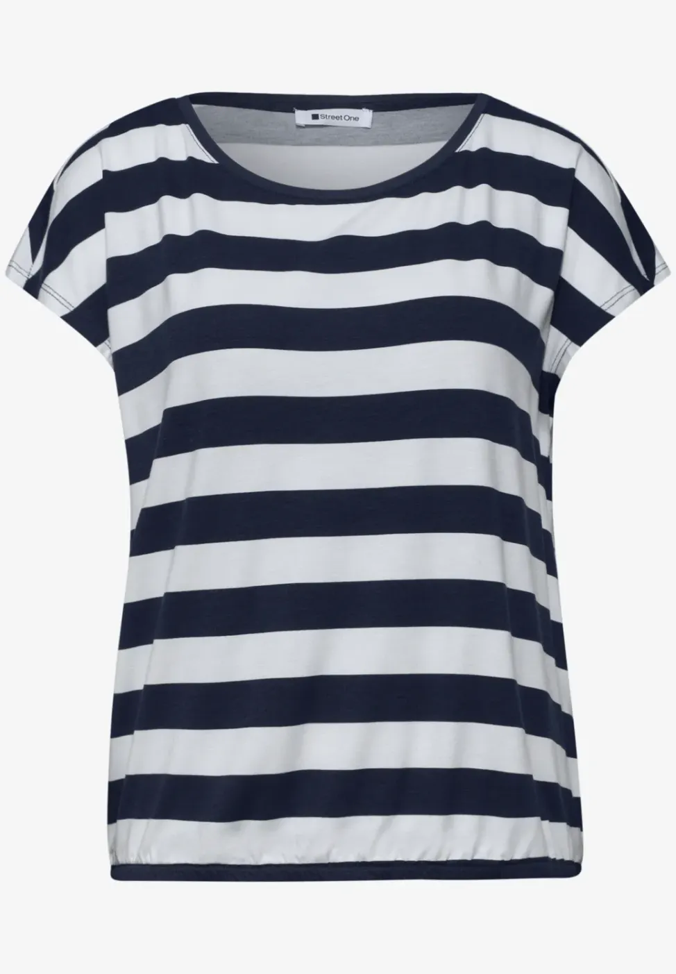 Shirt met korte mouwen, ronde hals en print
