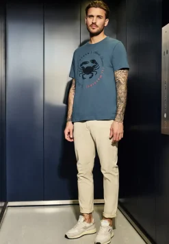 Shirt met krabbenprint