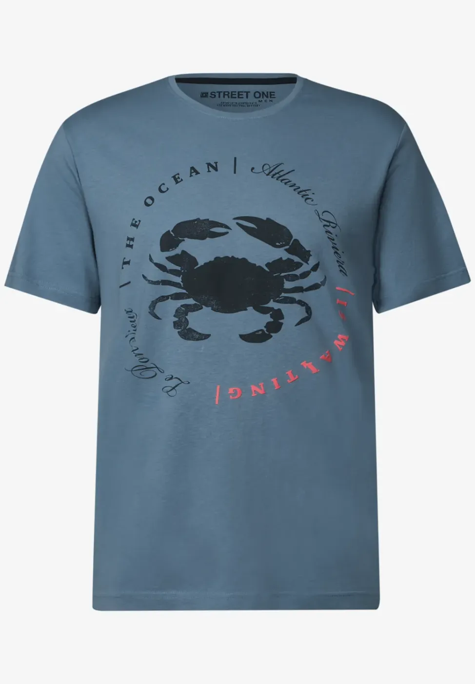 Shirt met krabbenprint
