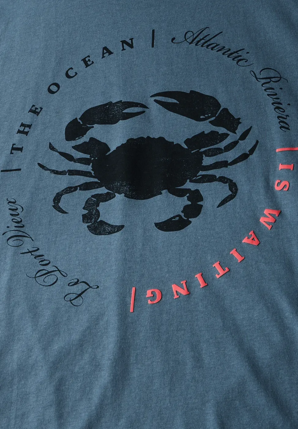 Shirt met krabbenprint