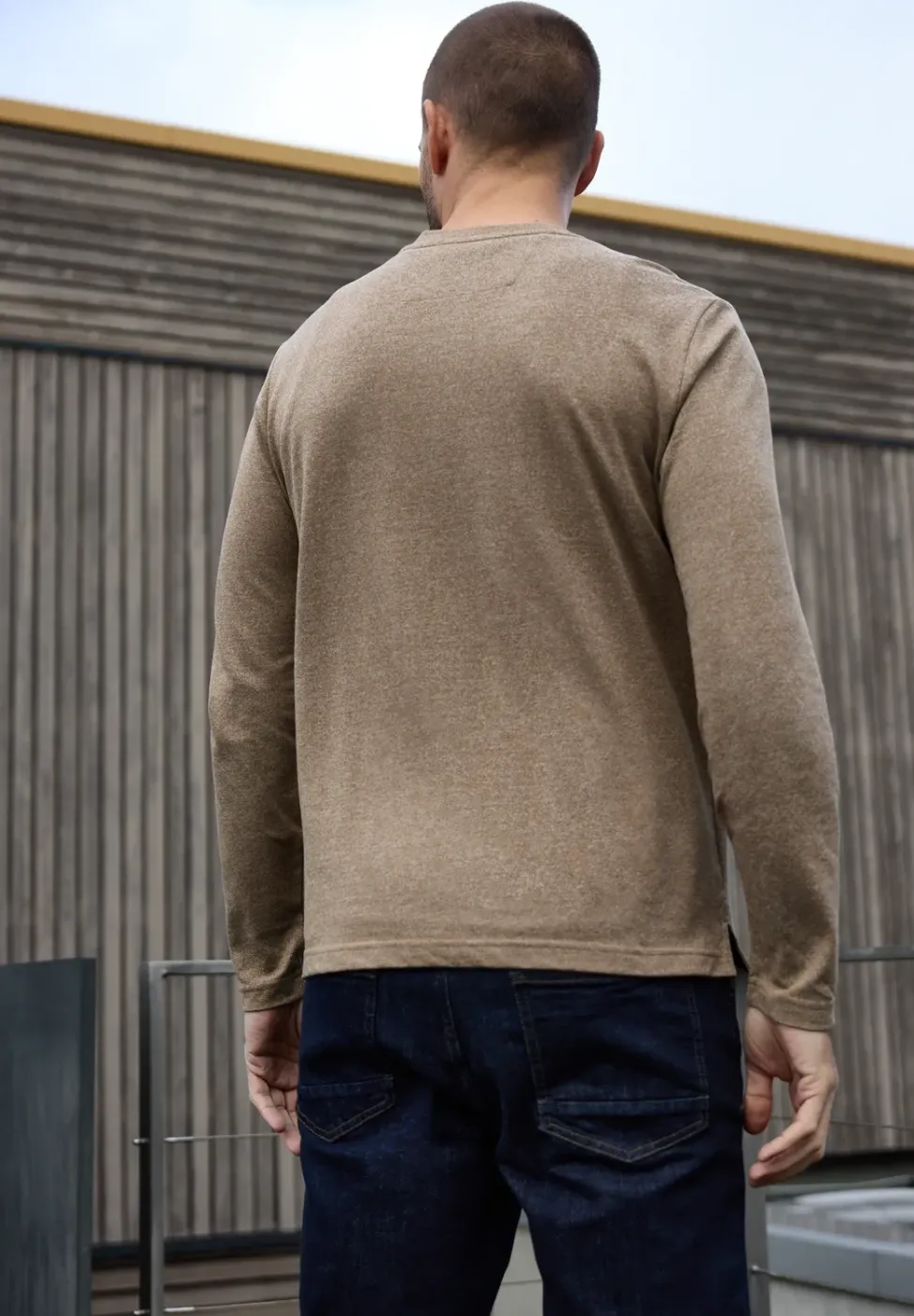 Shirt met lange mouwen en borduursel