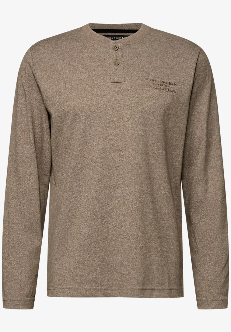 Shirt met lange mouwen en borduursel