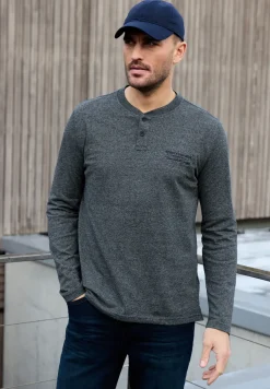 Shirt met lange mouwen en borduursel